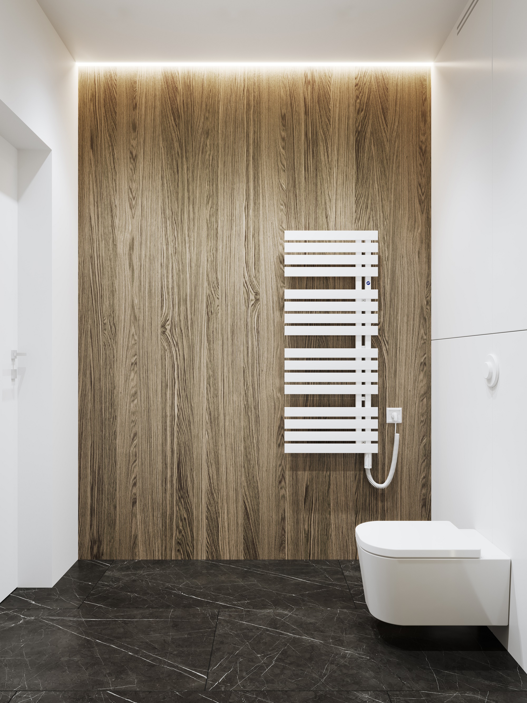 Instal Projekt Pop Star Electro grzejnik elektryczny 150,5x50 cm biały mat POPSE-50/150C34+GH-06C1