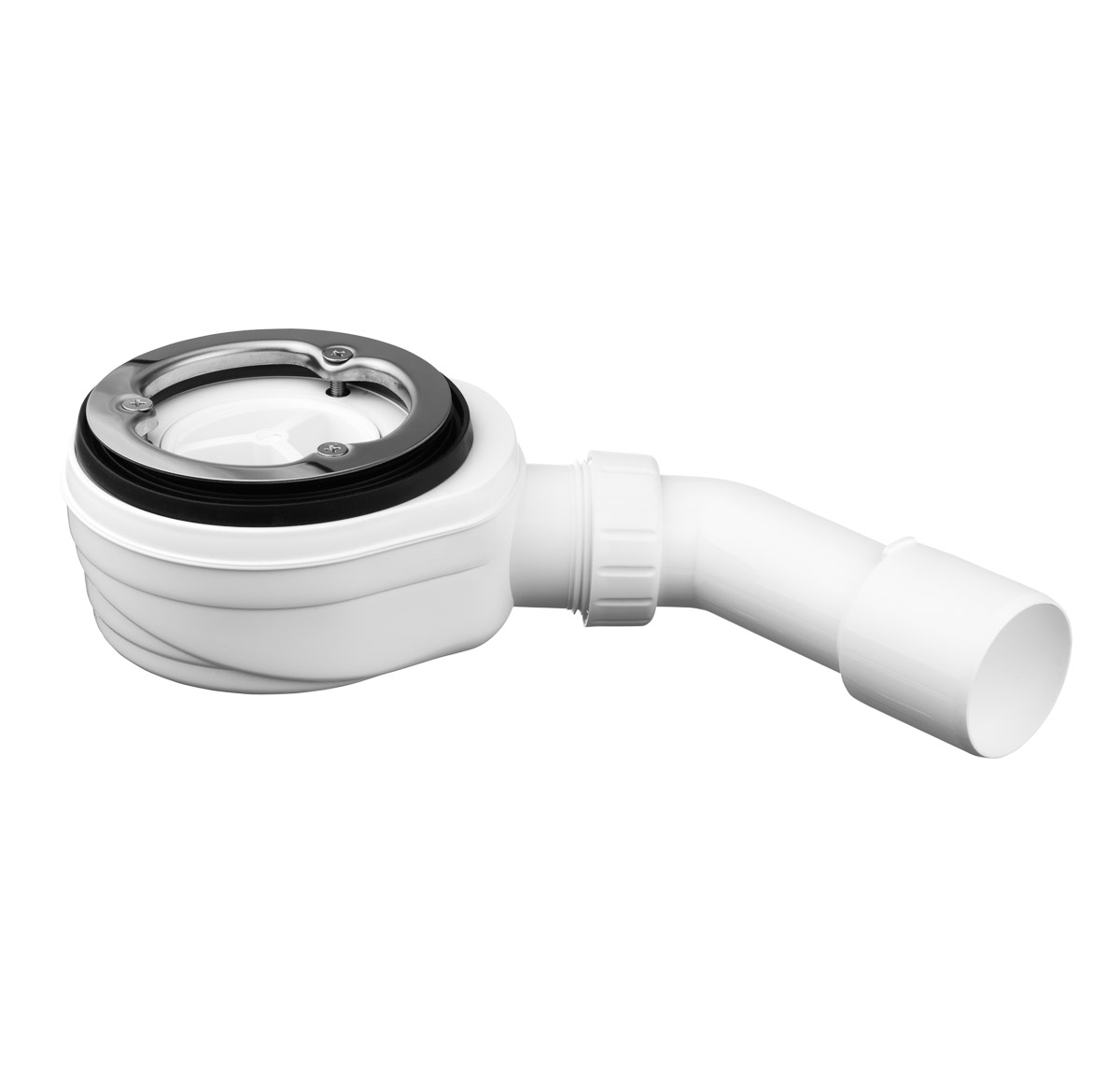 Oltens Pite Turbo syfon do brodzika 90 mm bez pokrywy z metalową flanszą 08004000 - Wysyłka w 24h