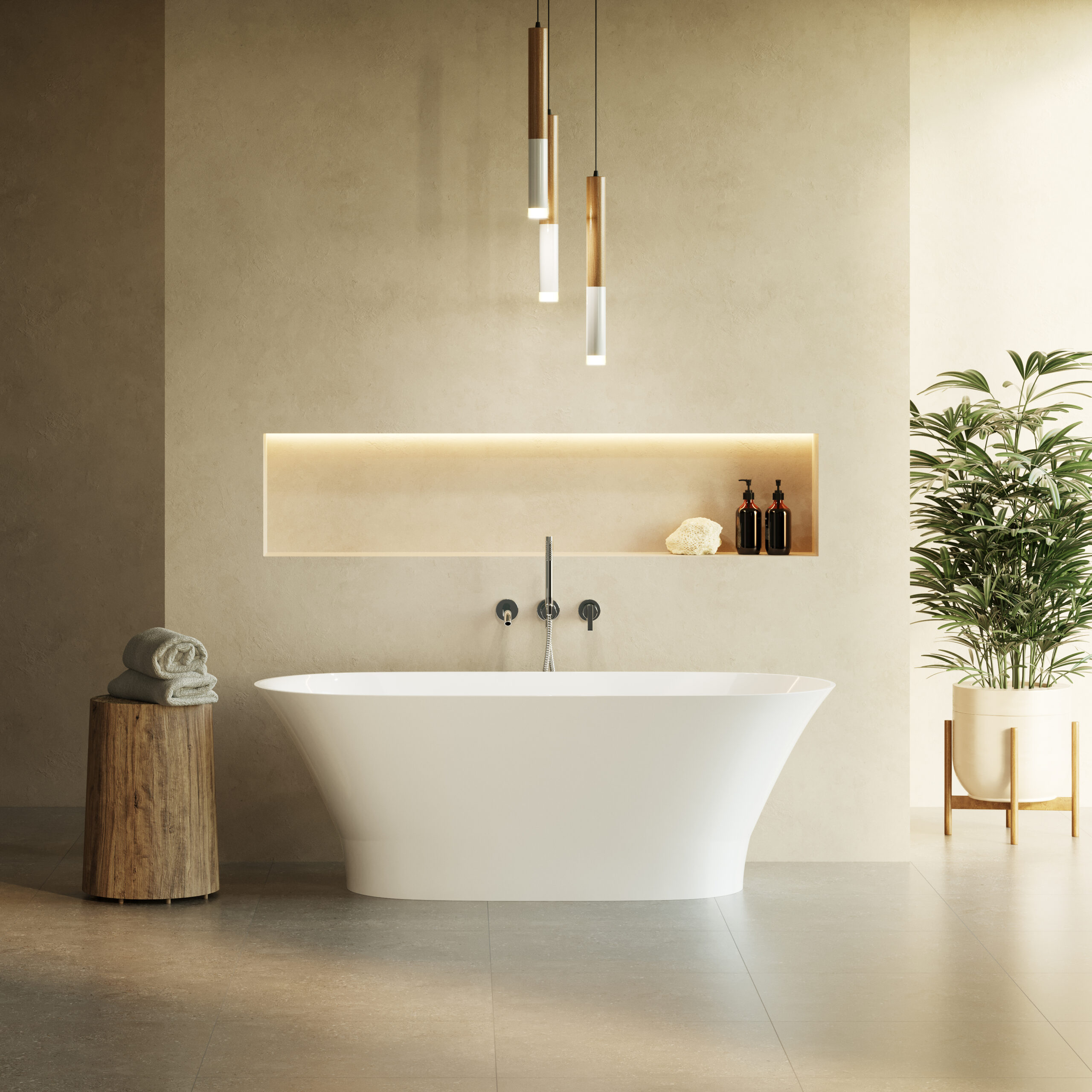 Lavaberg Glit wanna wolnostojąca 157x69 cm owalna biała 663121161103 - Wysyłka w 24h