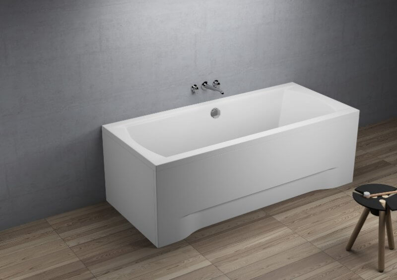 Polimat Ines wanna prostokątna 190x90 cm biała 00085