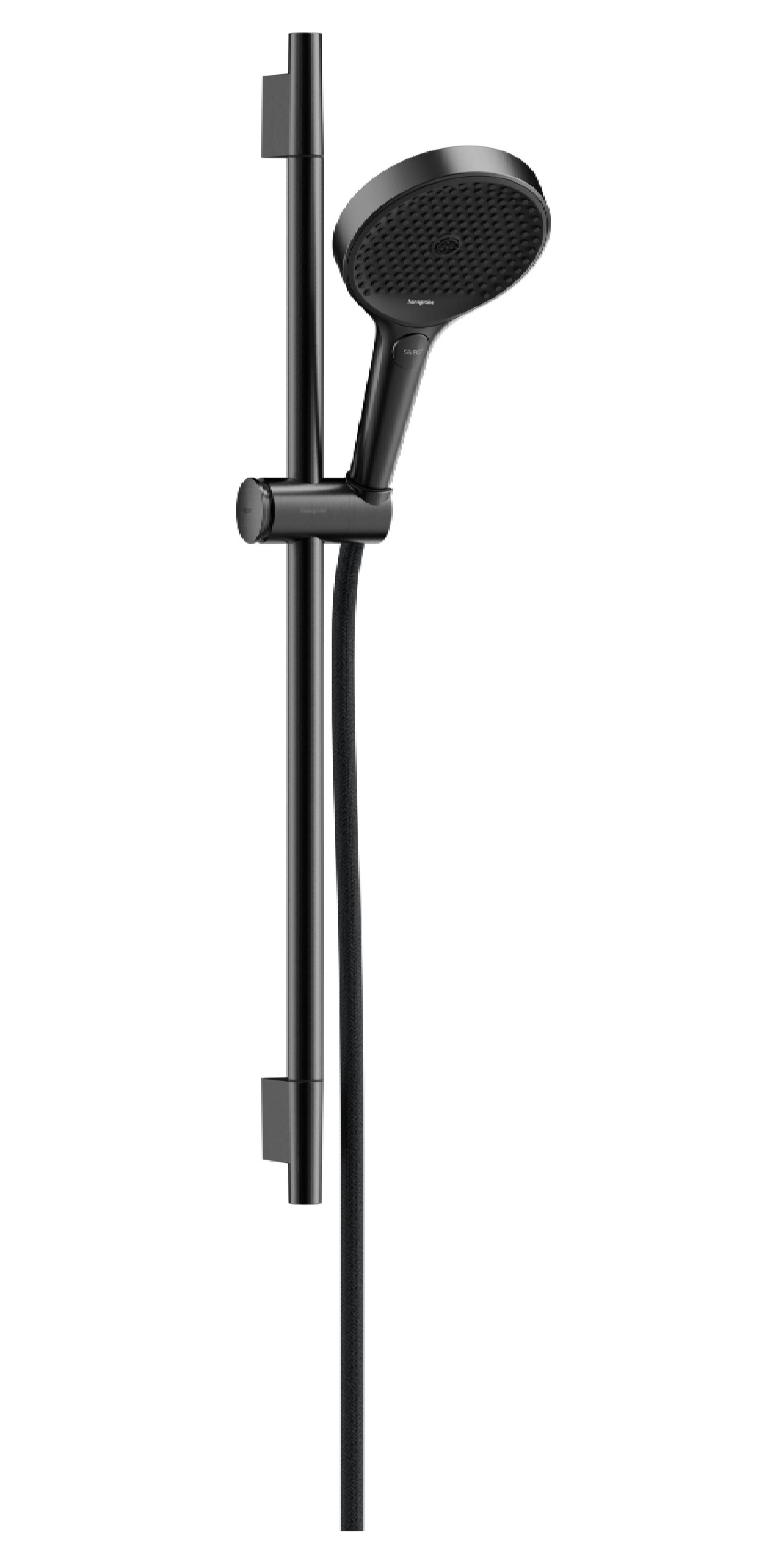 Hansgrohe Rainfinity zestaw prysznicowy ścienny czarny chrom szczotkowany 28745340