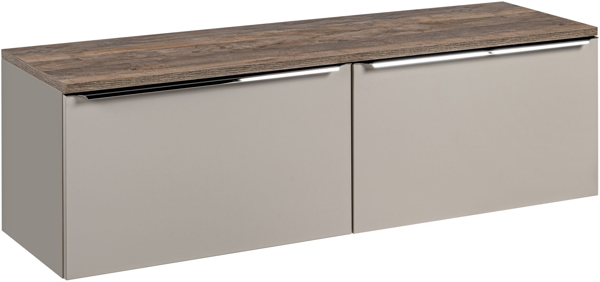 Zestaw Comad Santa Fe Taupe szafka 80x45,6x46 cm podumywalkowa wisząca z blatem beżowa SET-SFT B 160CM