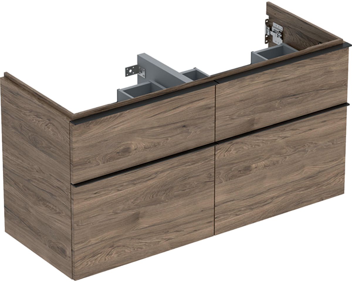 Geberit iCon szafka 118,4 cm podumywalkowa wisząca orzech hickory/lava mat 502.309.JR.1