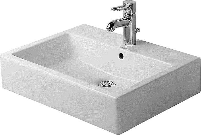Duravit Vero umywalka 60x47 cm szlifowana prostokątna WonderGliss biała 04546000271