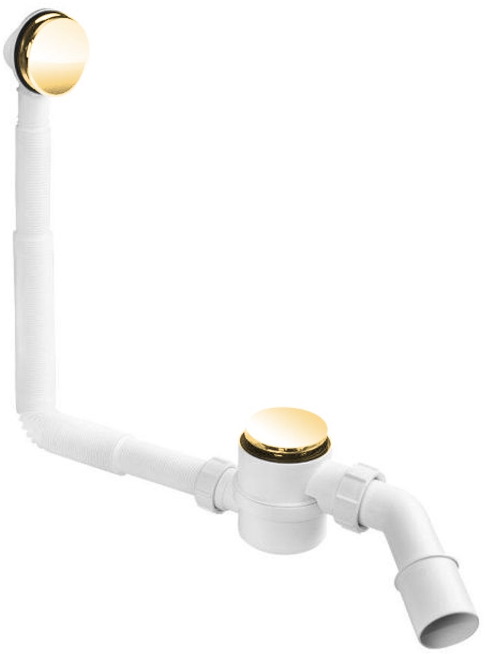 McAlpine syfon do wanny i głębokiego brodzika złoty HC2600CL-GOLD