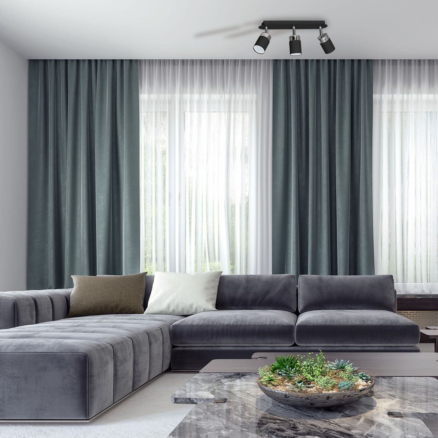 Milagro Joker lampa podsufitowa 3x8W czarna/chrom MLP912 - Wysyłka w 24h