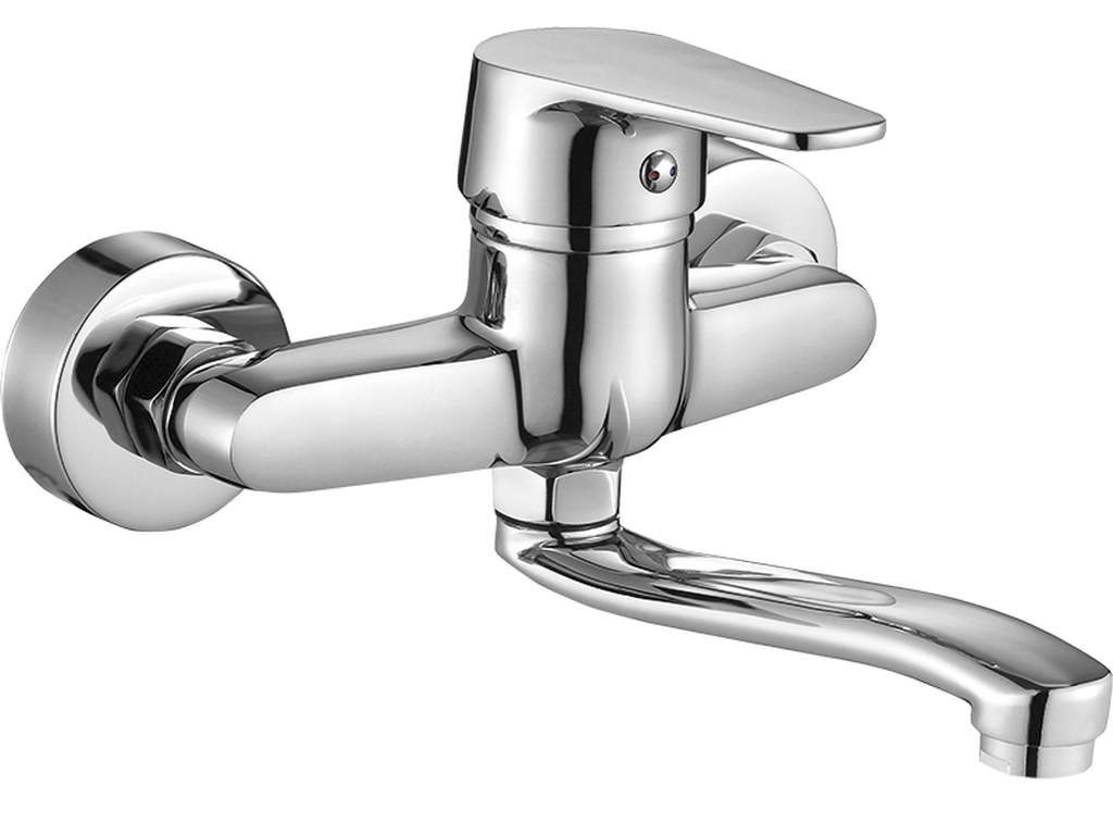 Kuchinox Luga bateria umywalkowa ścienna chrom BQL050D