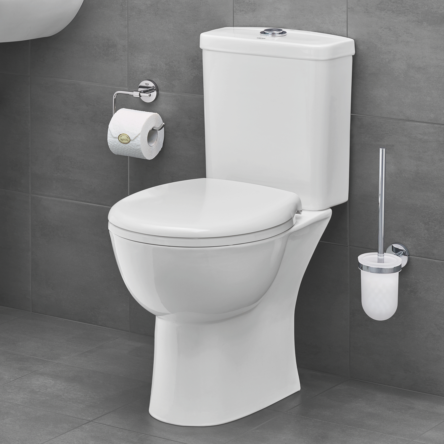Grohe Bau Ceramic zestaw kompakt WC z deską wolnoopadającą biały 39347000 - Wysyłka w 24h
