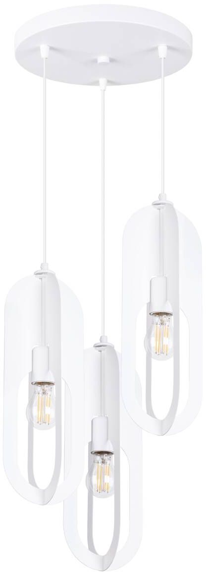 Sollux Lighting Nicus lampa wisząca 3x15 W biała SL.1361