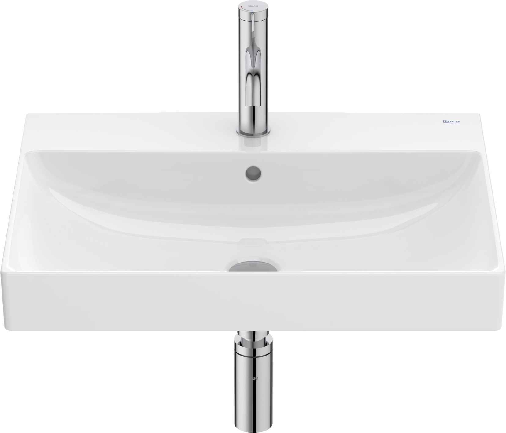 Roca Ona umywalka 60x46 cm prostokątna ścienna biała A327686000 - Wysyłka w 24h