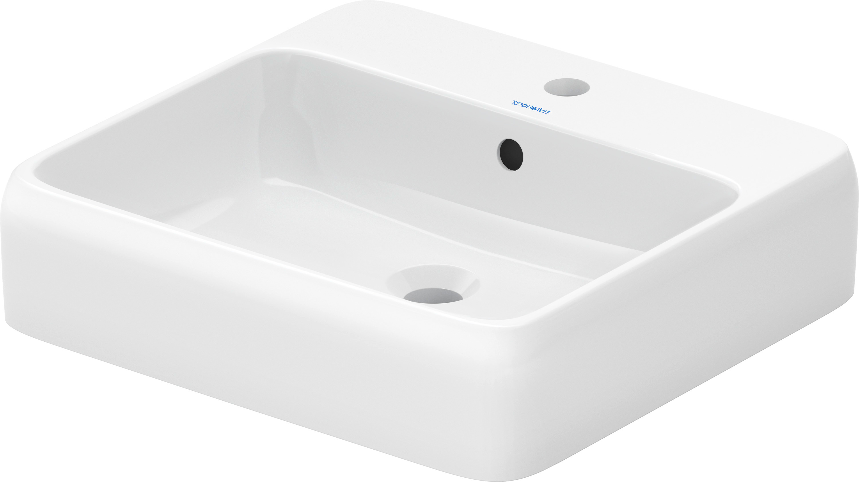 Duravit Qatego umywalka 50x47 cm prostokątna nablatowa biała 2385500027