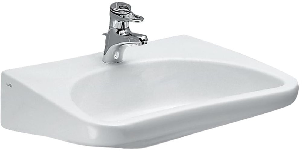 Laufen Pro Liberty umywalka 66x55 cm owalna ścienna dla niepełnosprawnych biała H8106030000001