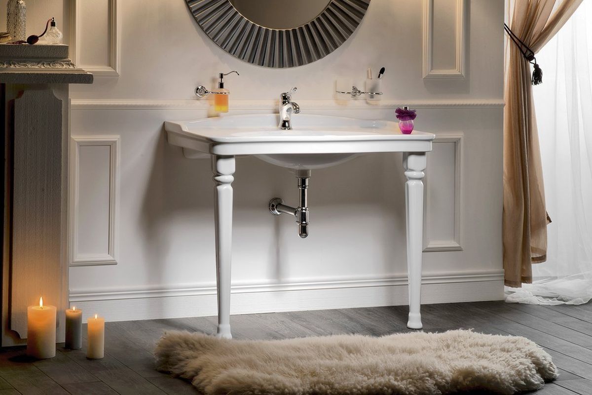 Creavit Antik nogi do umywalki białe KL270