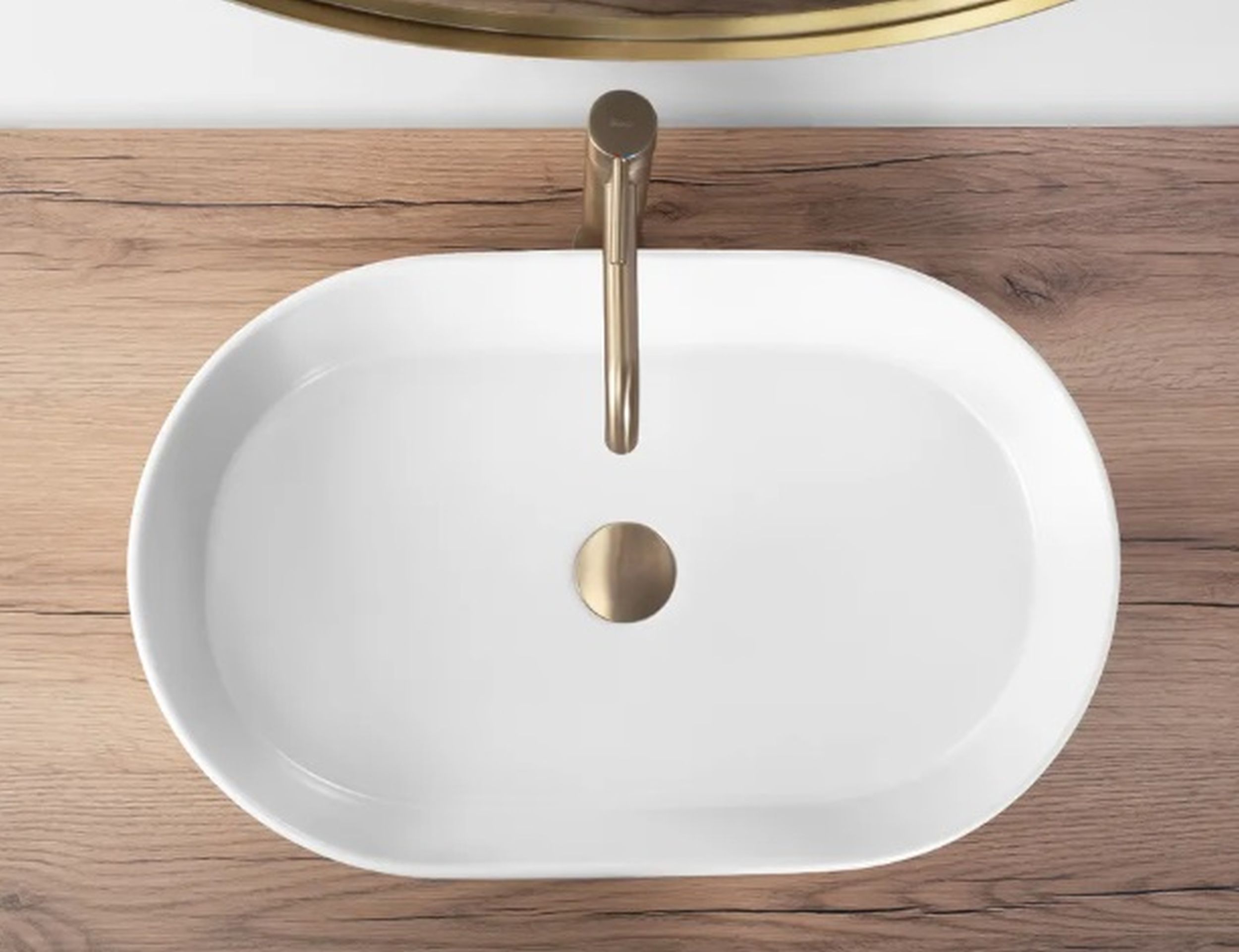 Rea Nadia umywalka 61x38,5 cm nablatowa owalna biały mat REA-U9657