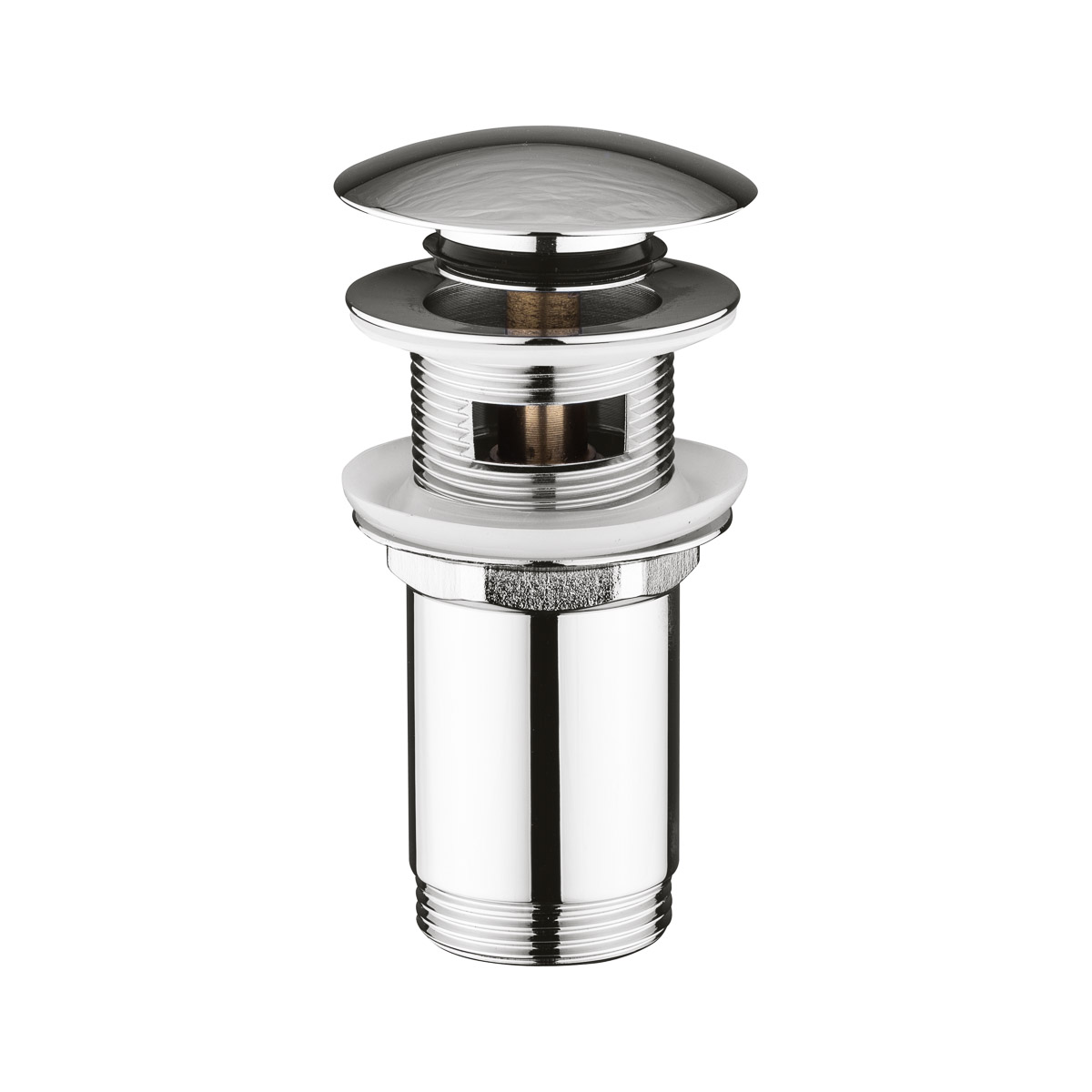 Ksuro 100 korek do umywalki klik-klak okrągły z przelewem G1 1/4 chrom 54000010 - Wysyłka w 24h