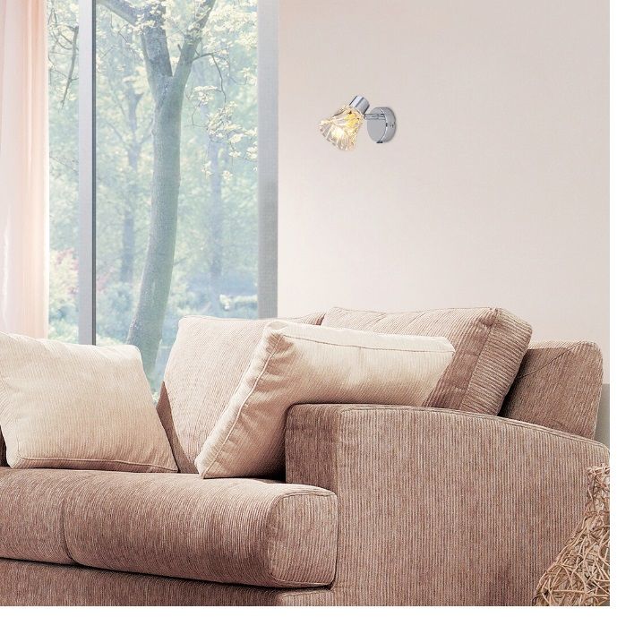 Rabalux Hestia kinkiet 1x40 W chrom-przezroczysty 5299