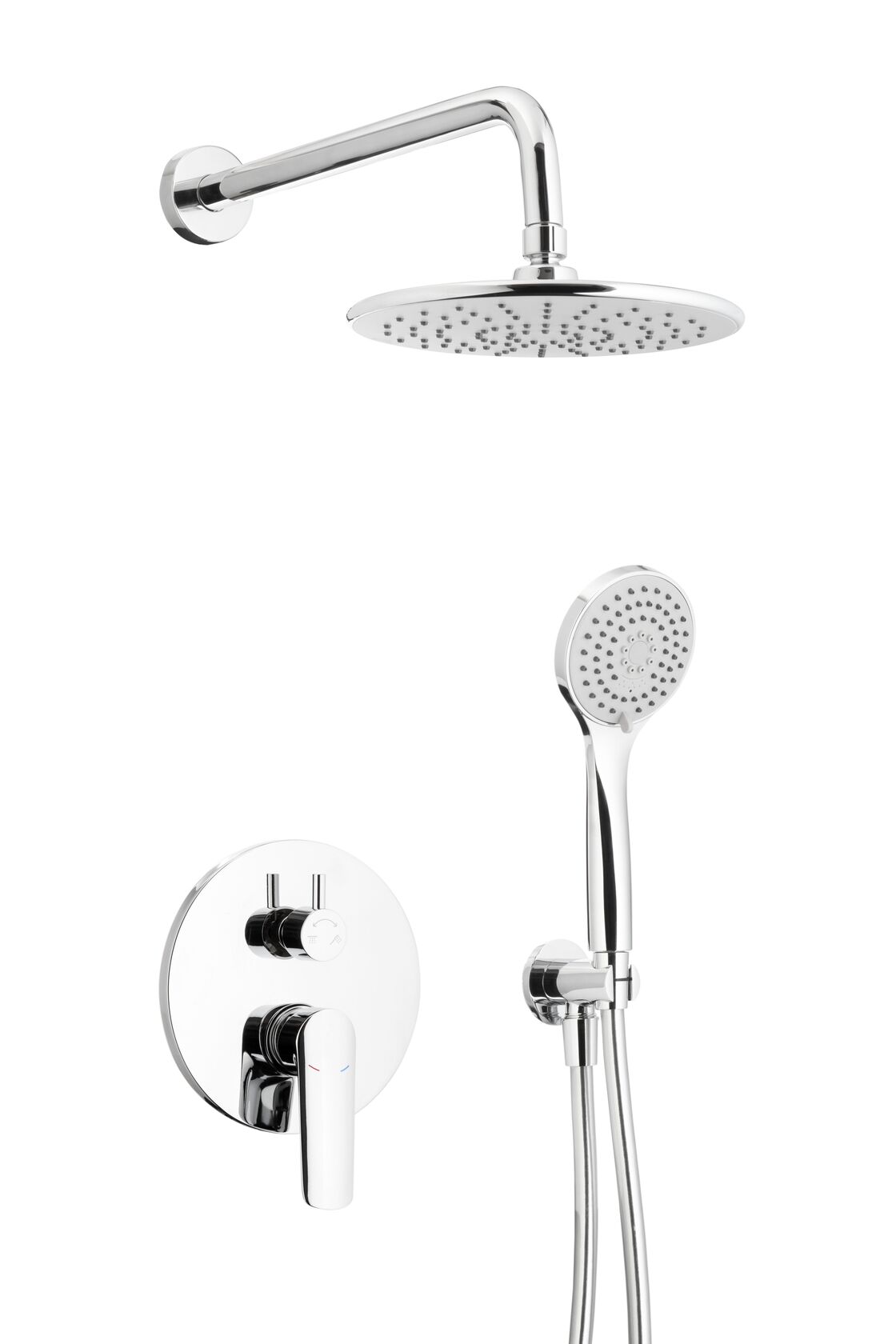 KFA Armatura Tanzanit zestaw prysznicowy podtynkowy z deszczownicą chrom 5029-501-00 - Wysyłka w 24h