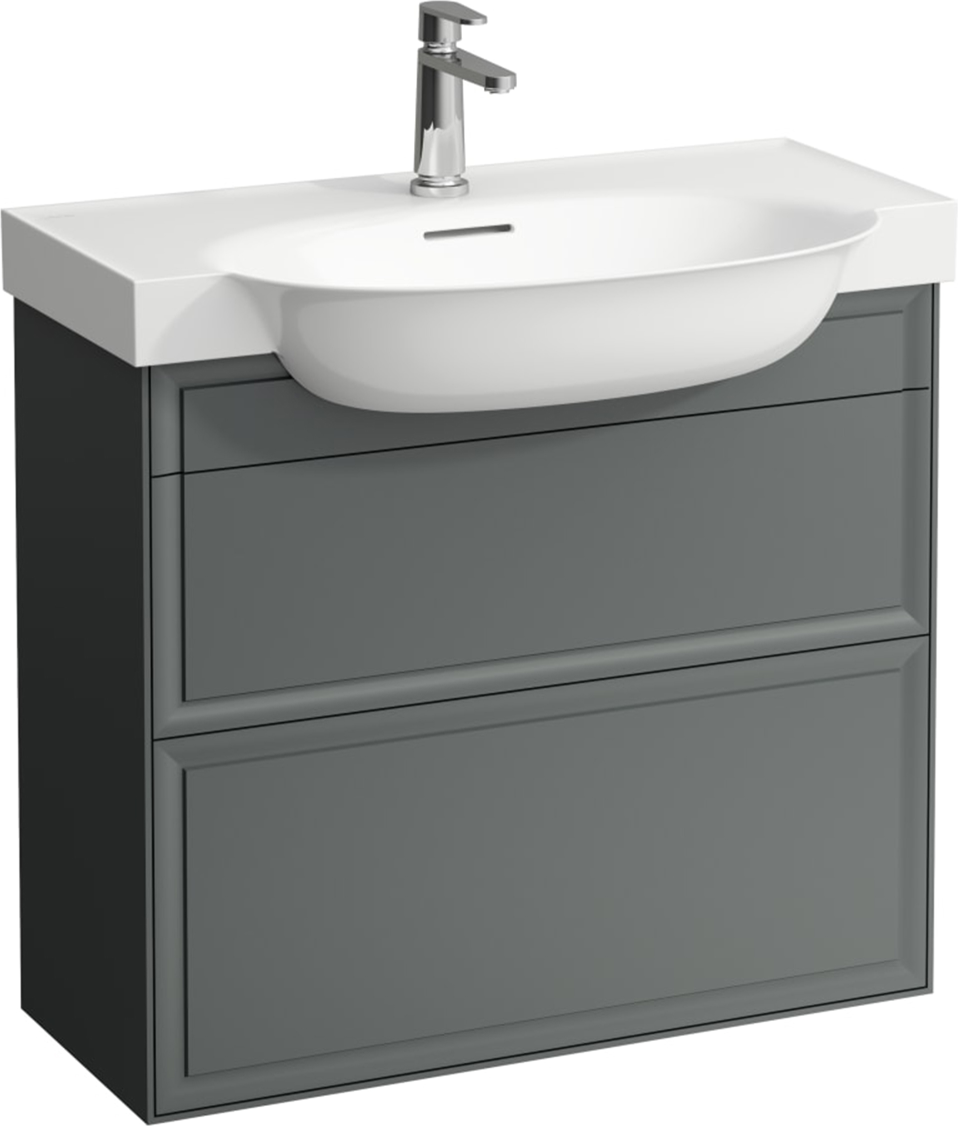 Laufen The New Classic szafka 80 cm podumywalkowa wisząca szary traffic mat H4060420856271