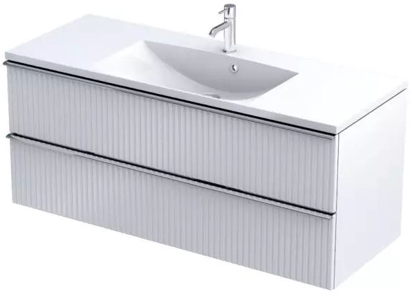 Oristo Etna szafka 119,6x45,5x50 cm podumywalkowa wisząca biała OR52-SD2S-120-2R