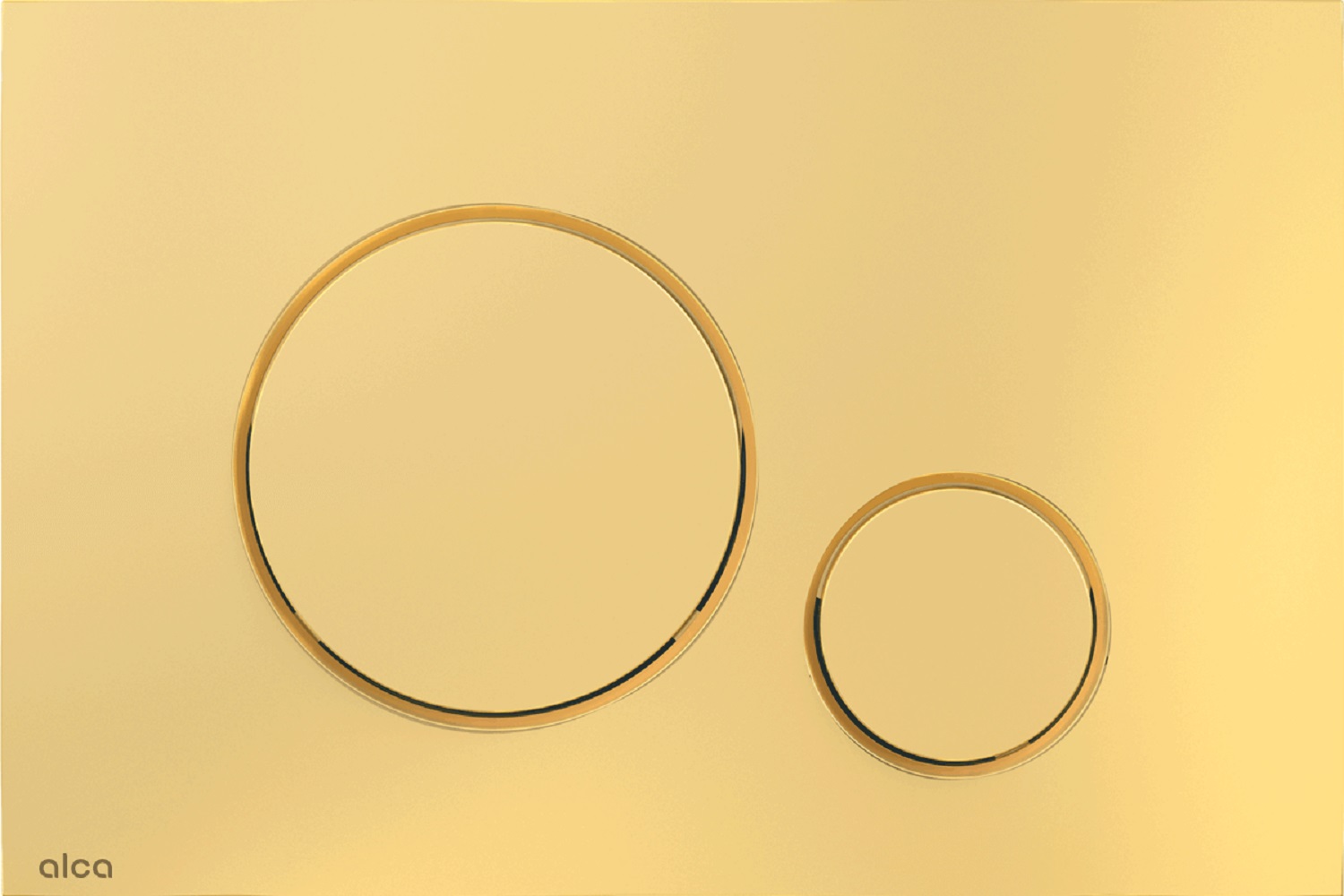 Alca Thin przycisk spłukujący do WC złoty M675