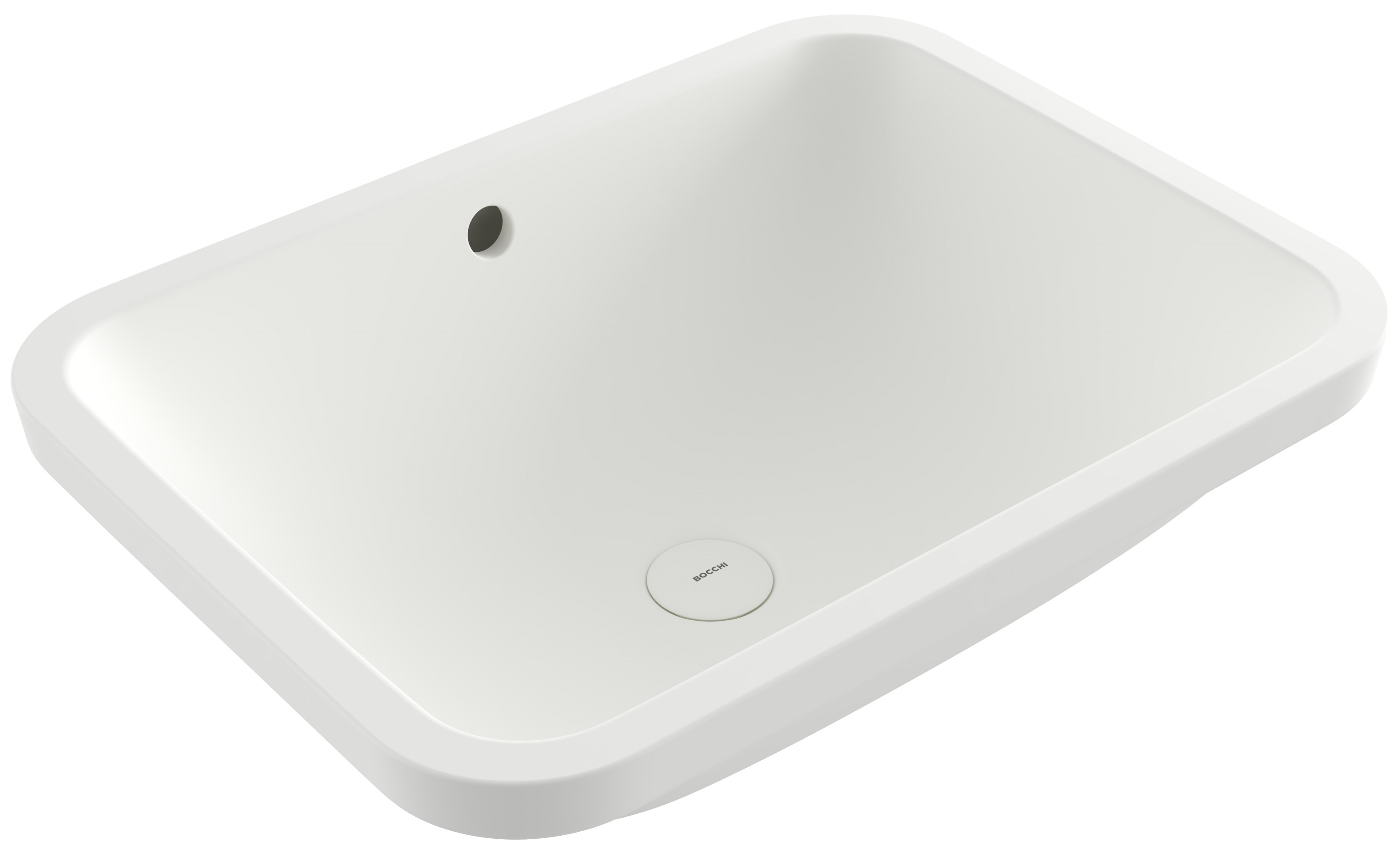 Bocchi Scala umywalka 55x41 cm prostokątna biała 1006-002-0125 - Wysyłka w 24h