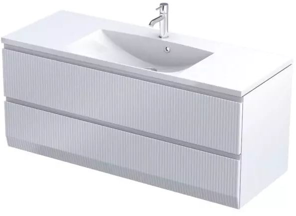 Oristo Brylant szafka 119,6x45,5x50 cm podumywalkowa wisząca biała OR36-SD2S-120-2R