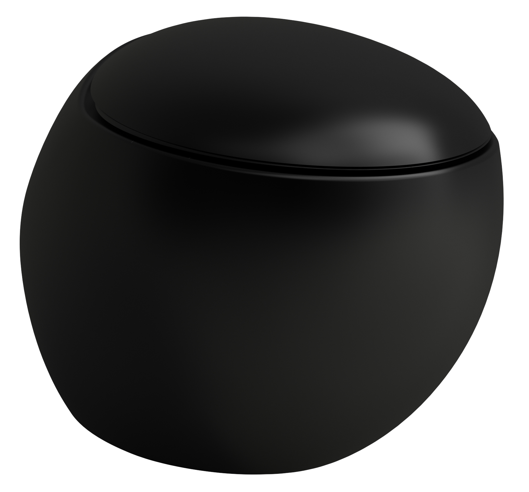 Laufen Il Bagno Alessi miska WC wisząca bez kołnierza czarny mat H8209717160001