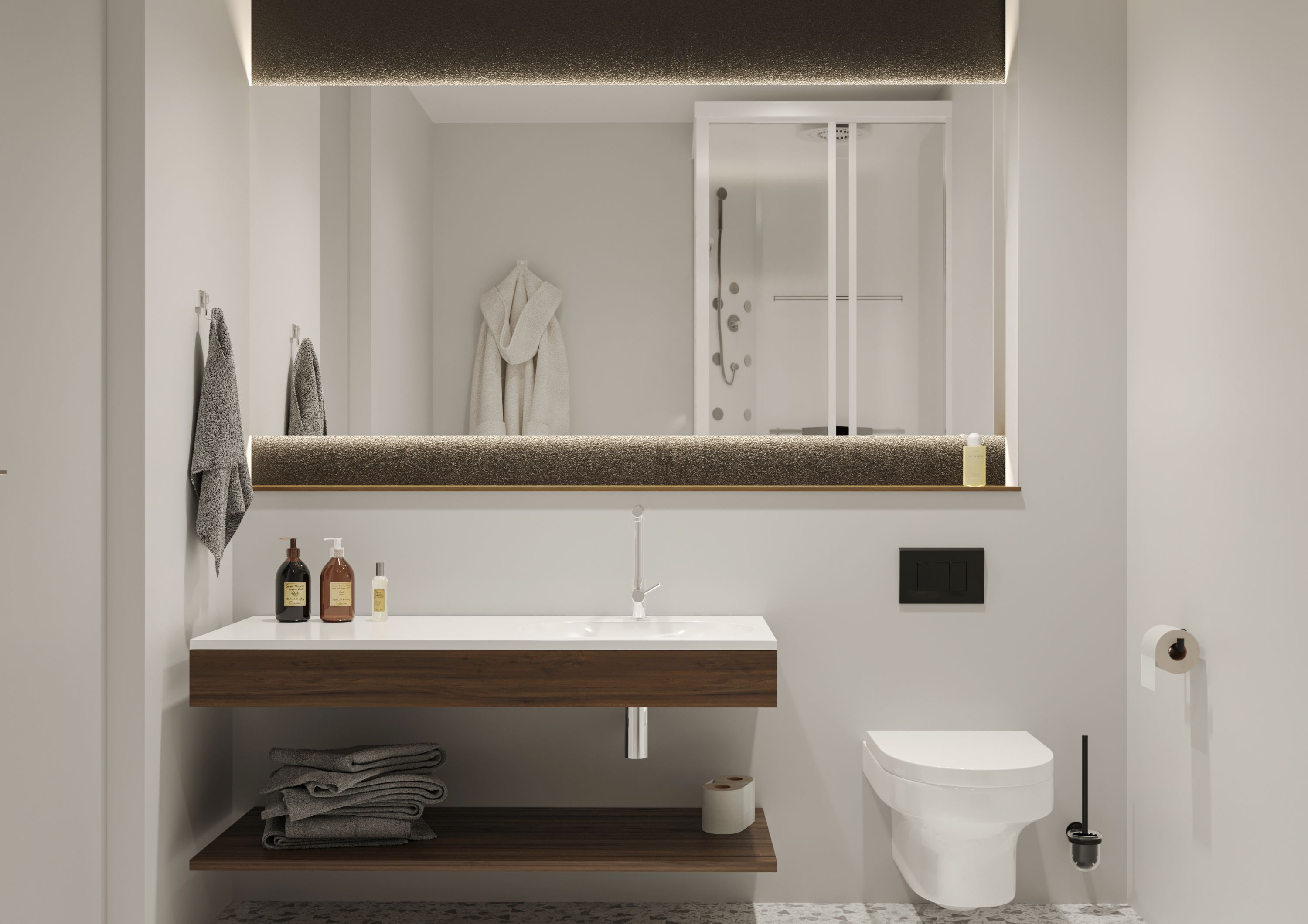 Miraggio New York umywalka 120x50 cm prostokątna prawa biały połysk 0000221