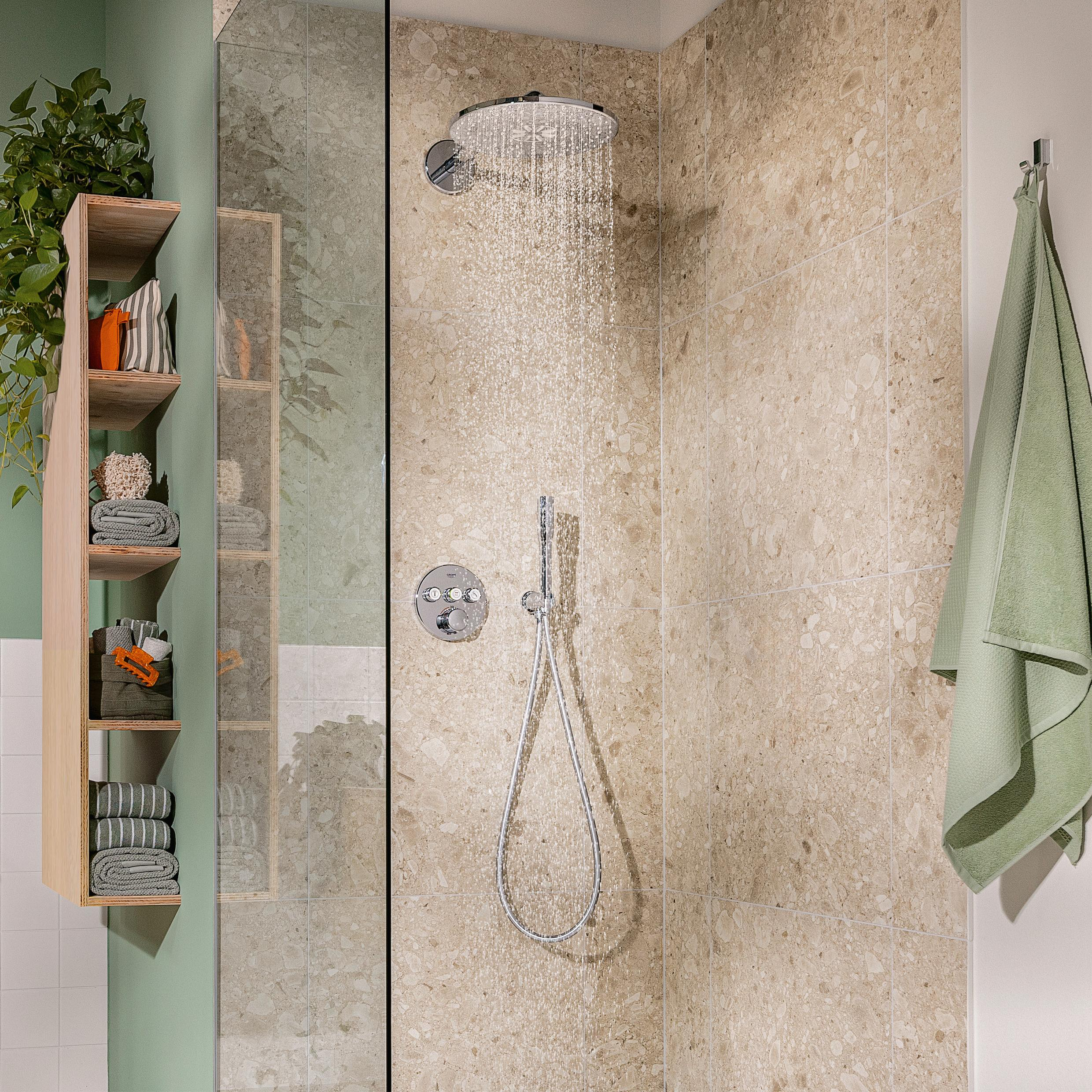 Grohe Precision Smartcontrol zestaw prysznicowy podtynkowy termostatyczny z deszczownicą chrom 34874000 - Wysyłka w 24h