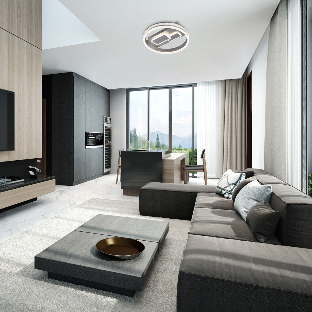 Rabalux Roxana lampa podsufitowa 1x50W LED biały/srebrny 6830