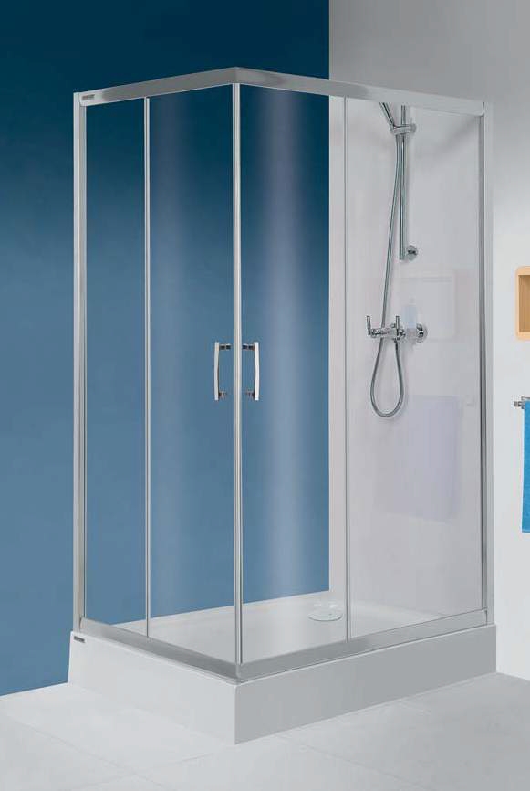 Sanplast TX N/TX5b-80x100 kabina prysznicowa 80x100 cm prostokątna srebrny mat/szkło przezroczyste 600-271-0200-39-401