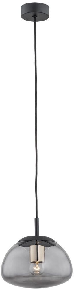 Argon Trini lampa wisząca 1x15W przydymiony/czarny/mosiądz 4333