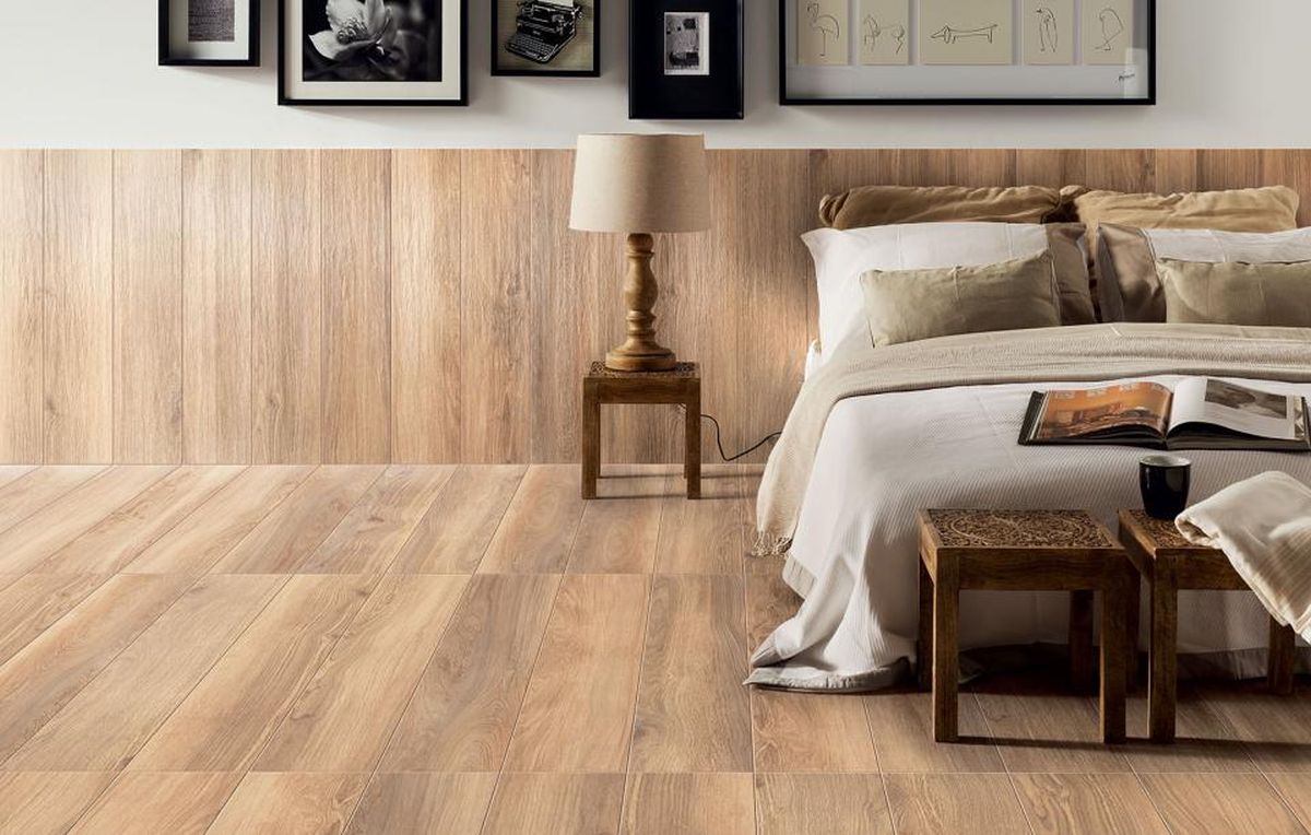 Korzilius Mountain Ash STR płytka podłogowa 179,8x23 cm brązowy mat