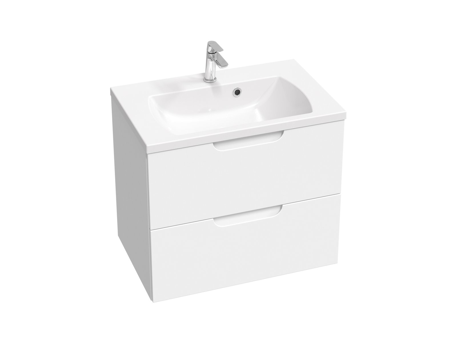 Ravak Classic II umywalka 70x45 cm prostokątna ścienna-meblowa biała XJX01170000