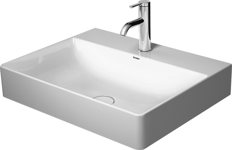 Duravit DuraSquare umywalka 60x47 cm meblowa prostokątna WonderGliss biała 23536000411