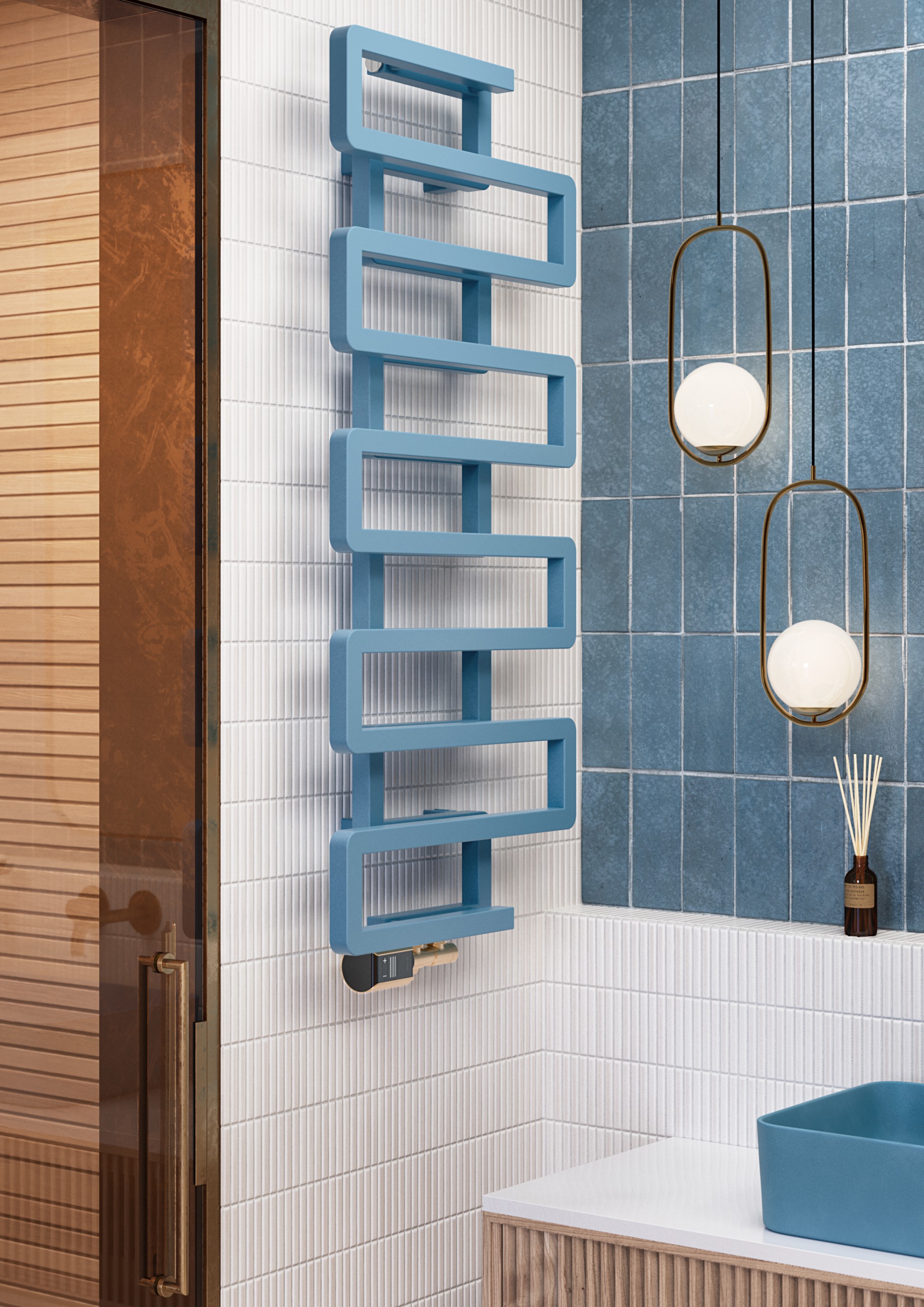 Terma Bookie grzejnik łazienkowy 65,5x50 cm biały WGBUK065050K916ZX