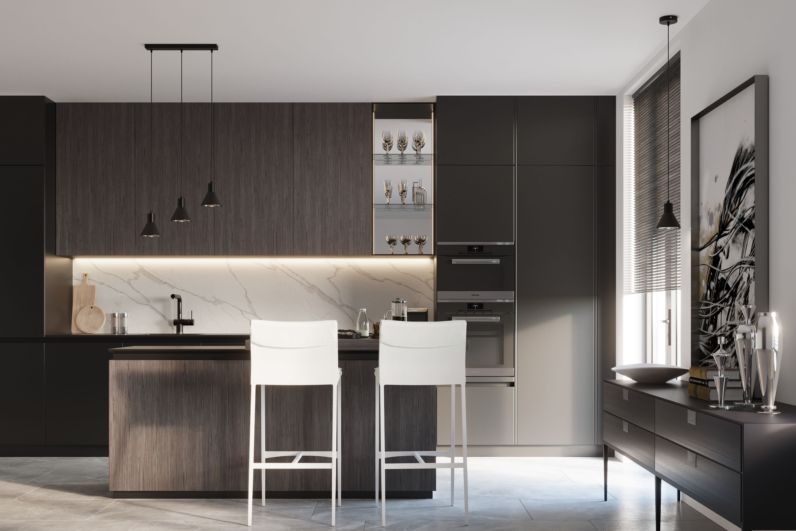 Sollux Lighitng Tazila lampa wisząca 3x60W czarna SL.0990