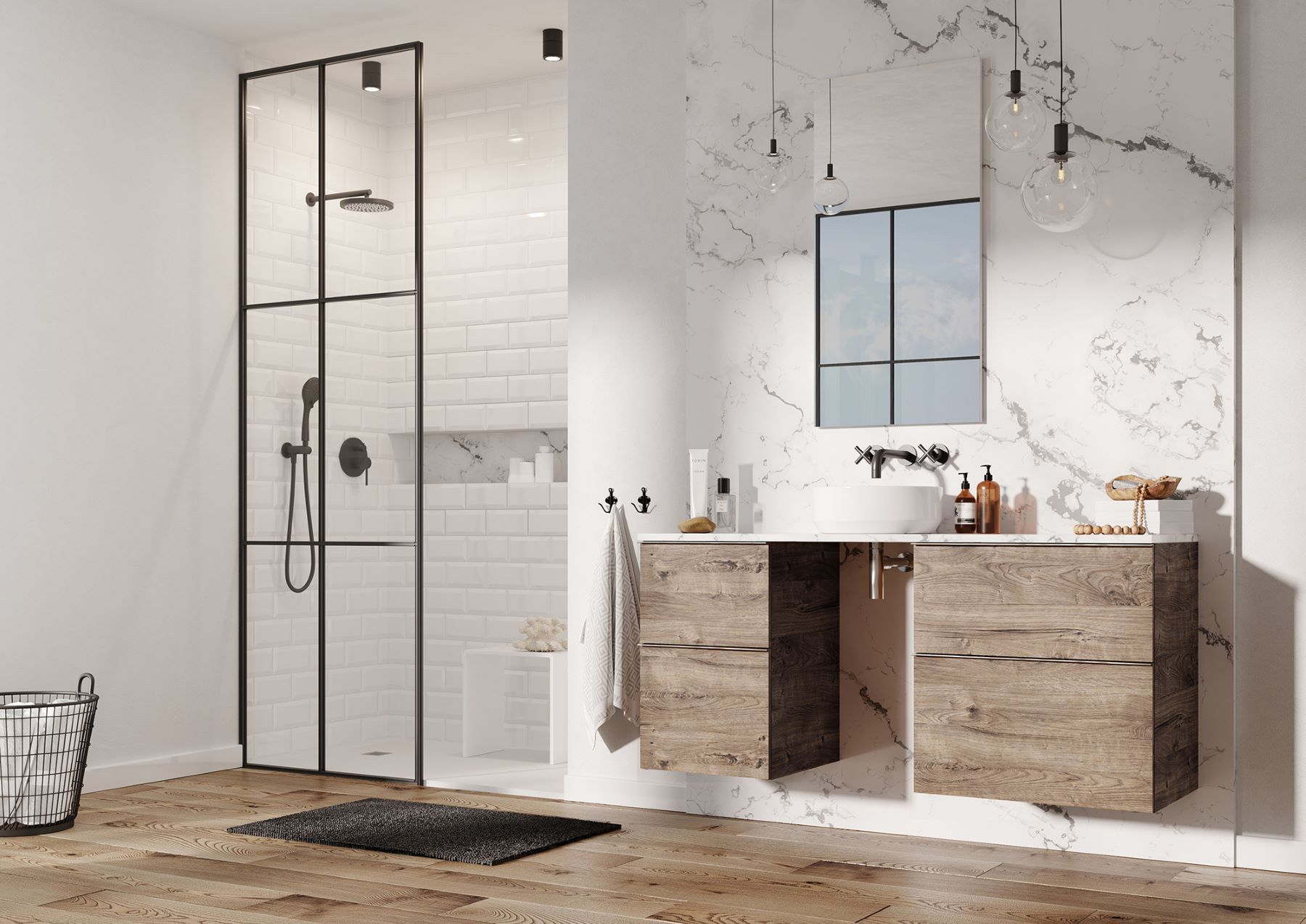 Elita Look szafka 40x44,9x63,5 cm boczna wisząca dąb canela RE080401027050