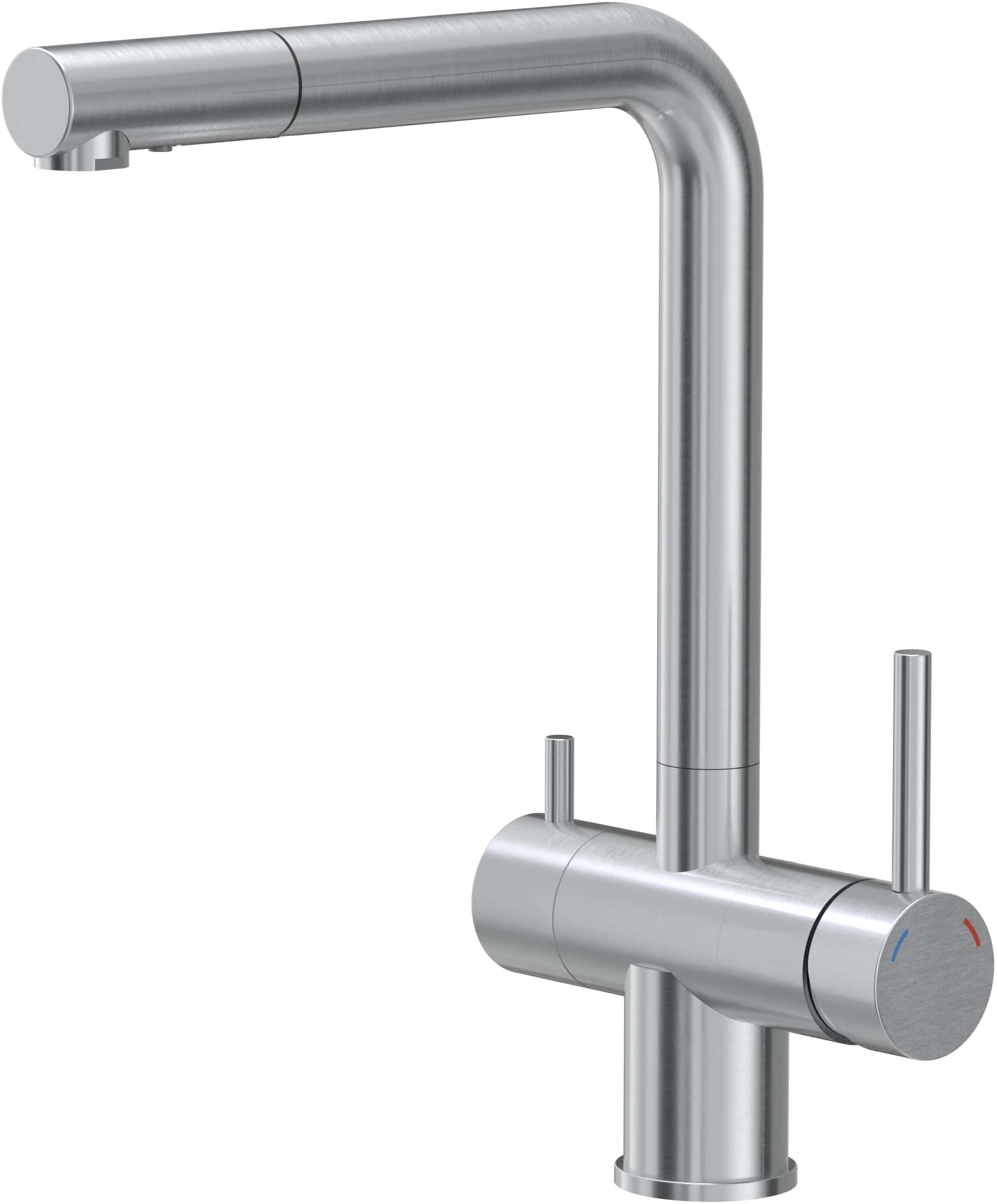 Quadron Ellen bateria kuchenna do filtra wody stojąca stal 3673512BS - Wysyłka w 24h