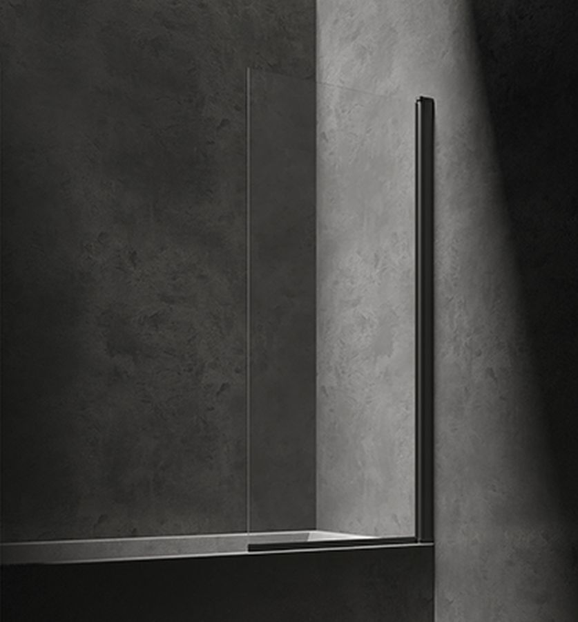 Omnires Kingston parawan nawannowy 70 cm czarny mat/szkło przezroczyste XHE85BLTR - Wysyłka w 24h