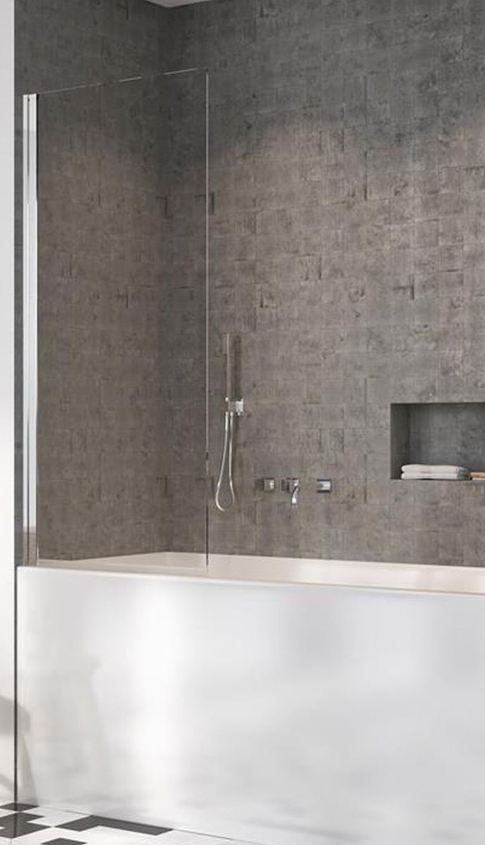 Radaway Nes PNJ parawan nawannowy 100 cm 1-częściowy chrom połysk/szkło przezroczyste 10011100-01-01L