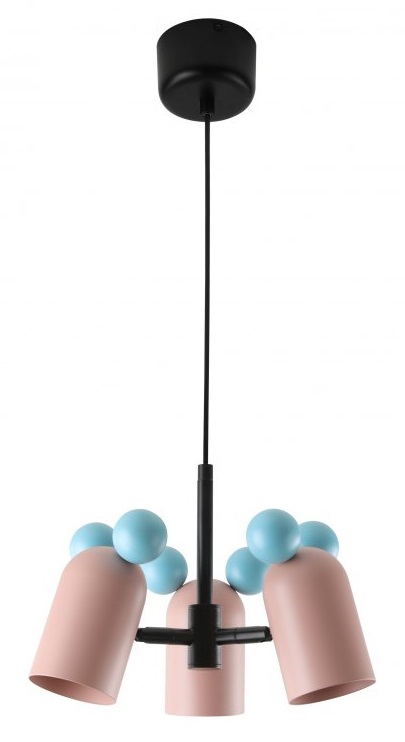 GTV Mouse lampa wisząca 3x25 W różowa OS-MOUS-20-DEC