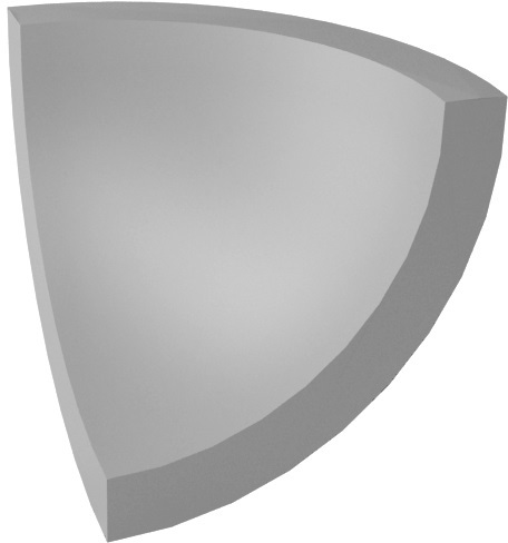 Paradyż Gamma kształtka 3x3 cm D szary mat