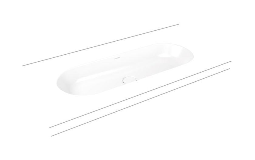 Kaldewei Centro umywalka 91x38 cm podblatowa owalna model 3060 biała 903306003001