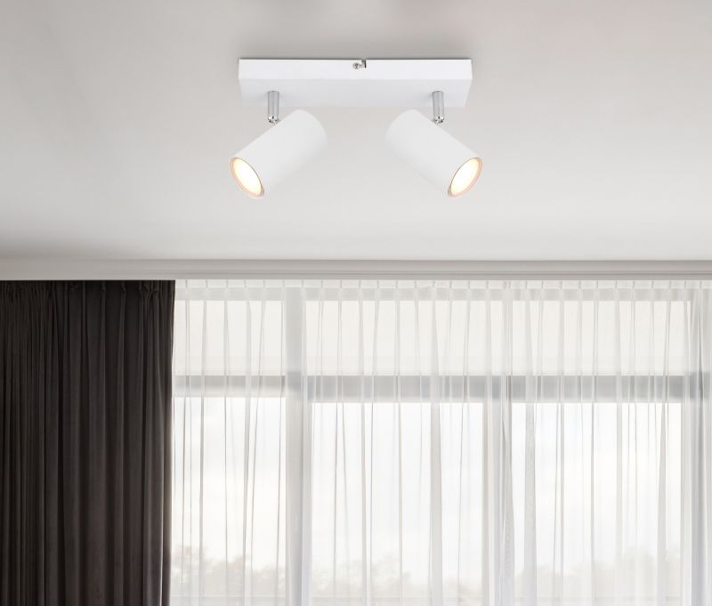 Globo Lighting Robby lampa podsufitowa 2x35W biały 57911-2W