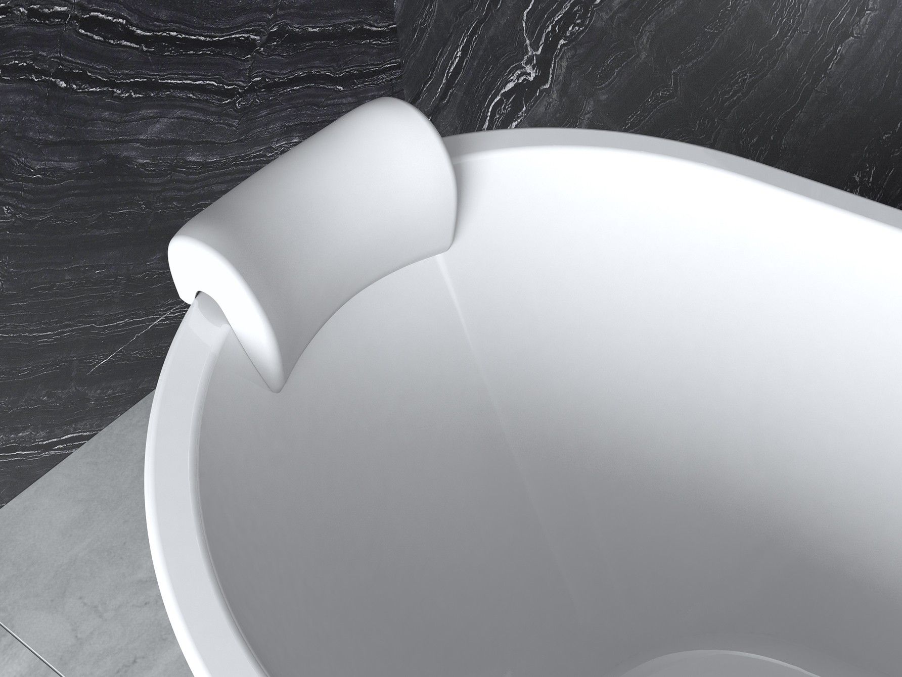 Besco Milo zagłówek do wanny biały ZWML - Wysyłka w 24h