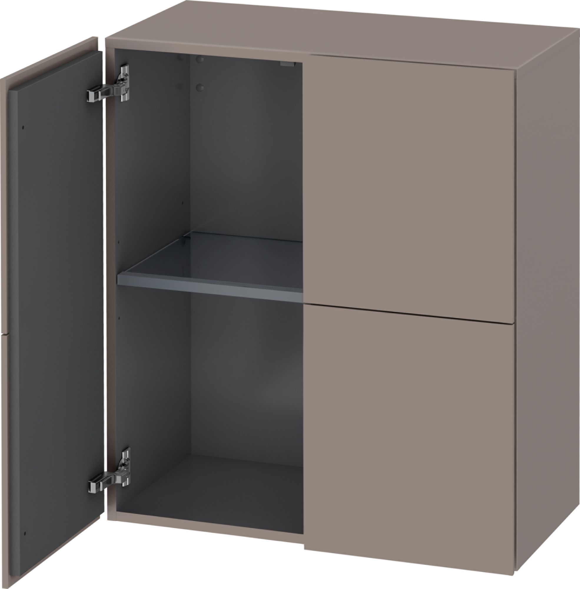 Duravit L-Cube szafka 70x80 cm wisząca bazalt mat LC117704343