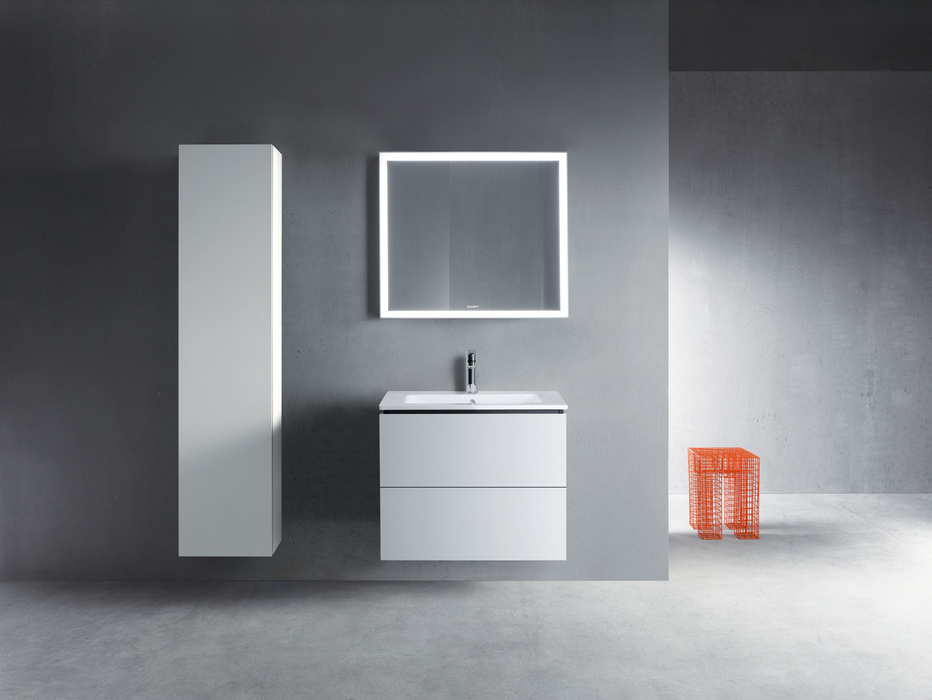 Duravit L-Cube szafka 82 cm podumywalkowa wisząca biały mat LC624101818