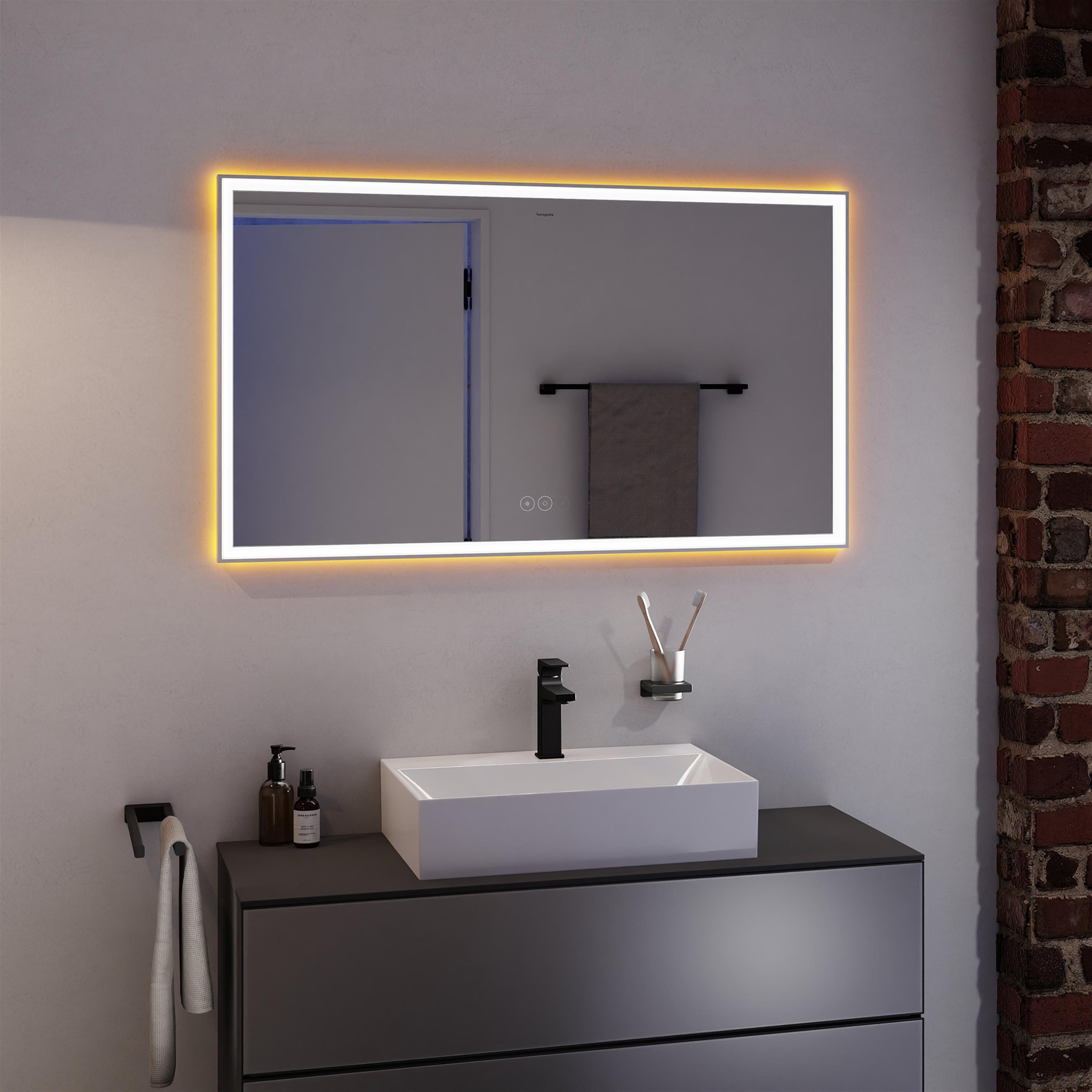 Hansgrohe Xarita E lustro 120x70 cm z oświetleniem LED biały mat 54985700