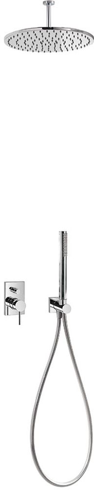 Tres Max zestaw prysznicowy podtynkowy z deszczownicą chrom 062.180.80
